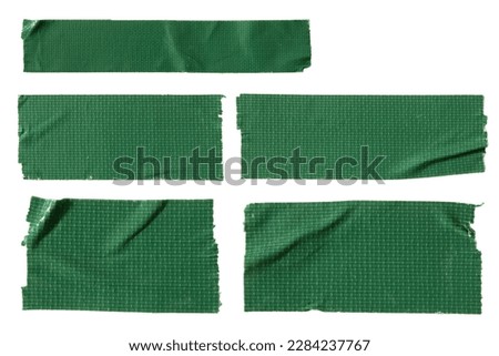 Green cloth tape isolated on white background with clipping path Royalty-Free Stock Photo #2284237767