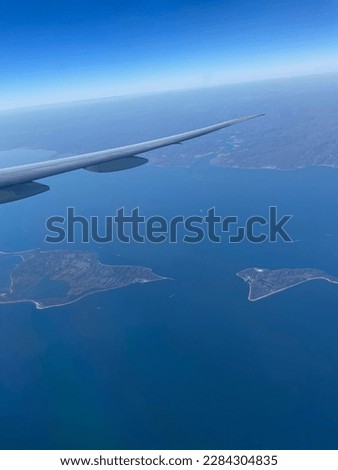 that photo taken while flying to New York, America