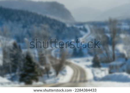 Defocus abstract background of the mountains
