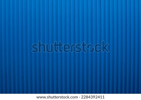 pattern of blue Corrugated Metal Sheet texture surface for roofing. Background and banner concept Royalty-Free Stock Photo #2284392411