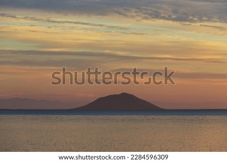 Amazing coastline at sunrise in Mexico