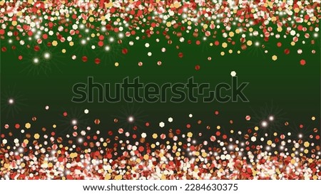 Luxurious Background with Confetti of Glitter Particles. Sparkle Lights Texture. Holiday pattern. Light Spots. Star Dust. Explosion of Confetti. Design for Flyer.