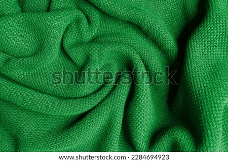 Green fabric texture seamless, green background