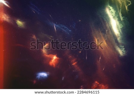 Background of retro film overly, image with scratch, dust and light leaks Royalty-Free Stock Photo #2284696115
