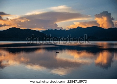 the Landscape and Nature at Pran Buri Dam or Mae Nam Pran Buri near the Town of Pranburi near the City of Hua Hin in the Province of Prachuap Khiri Khan in Thailand,  Thailand, Hua Hin, December, 2022 Royalty-Free Stock Photo #2284718973