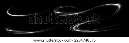 Set of abstract light lines of movement and speed. White. Bright galaxy. Glowing podium. Space tunnel. Light everyday glowing effect. semicircular wave, light vortex wake. bright spiral
 Royalty-Free Stock Photo #2284748595
