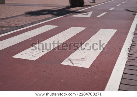 Pedestrian crossing on the Red Road