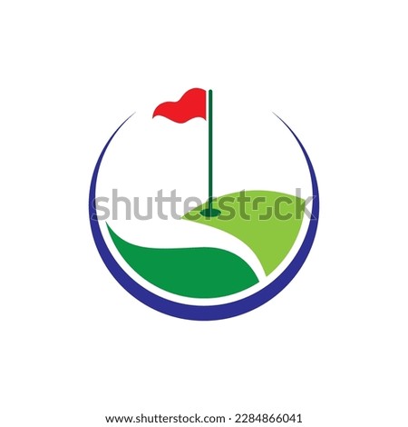 Golf logo images illustration design
