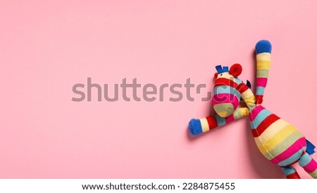 plush toys. plushie doll. plush stuffed puppet. plushie toy. soft toy. made from plush or soft cloth. filled soft material. softer and cuddlier. place for text, space for text, copy space, free space. Royalty-Free Stock Photo #2284875455
