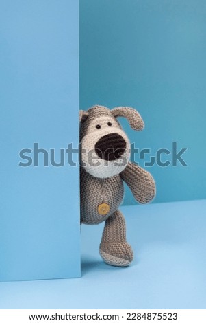 plush toys. plushie doll. plush stuffed puppet. plushie toy. soft toy. made from plush or soft cloth. filled soft material. softer and cuddlier. place for text, space for text, copy space, free space. Royalty-Free Stock Photo #2284875523