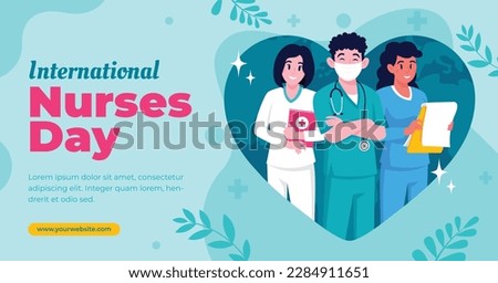 International nurse day background. Happy nurse day concept. Medical background. Healthcare medicine concept. Thank you for nurse. International Nurse's Day. vector illustration design. May 12. Royalty-Free Stock Photo #2284911651