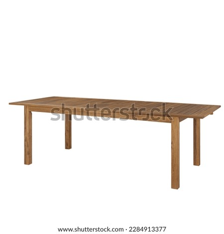 The leaf table isolated on the white background