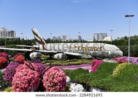 Dubai Miracle Garden in the daytime Royalty-Free Stock Photo #2284921695