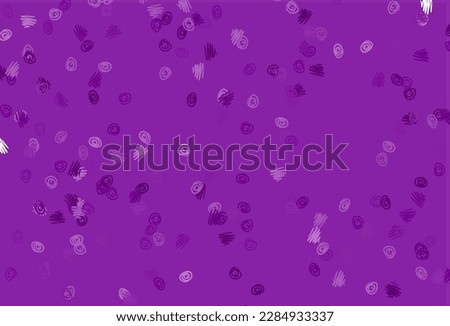 Light Purple vector backdrop with dots. Beautiful colored illustration with blurred circles in nature style. Design for business adverts.