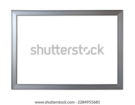 Silver color aluminum picture frame Royalty-Free Stock Photo #2284955681