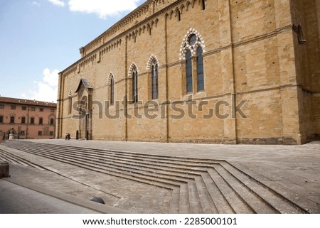 An imposing Gothic construction, begun at the end of the thirteenth century and continued with various interruptions until the beginning of the sixteenth century, the Cathedral dominates the city Royalty-Free Stock Photo #2285000101