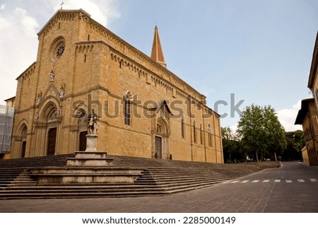 An imposing Gothic construction, begun at the end of the thirteenth century and continued with various interruptions until the beginning of the sixteenth century, the Cathedral dominates the city Royalty-Free Stock Photo #2285000149