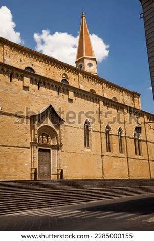 An imposing Gothic construction, begun at the end of the thirteenth century and continued with various interruptions until the beginning of the sixteenth century, the Cathedral dominates the city Royalty-Free Stock Photo #2285000155