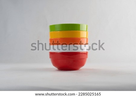 Melamine Ware Bowl Dish Plate Glass For Restaurant Royalty-Free Stock Photo #2285025165