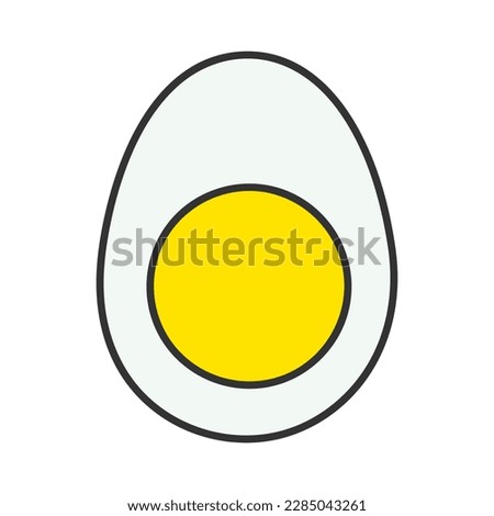 Vector clip art with egg icon