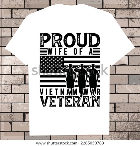 Memorial Day T-Shirt Vector illustration, USA flag