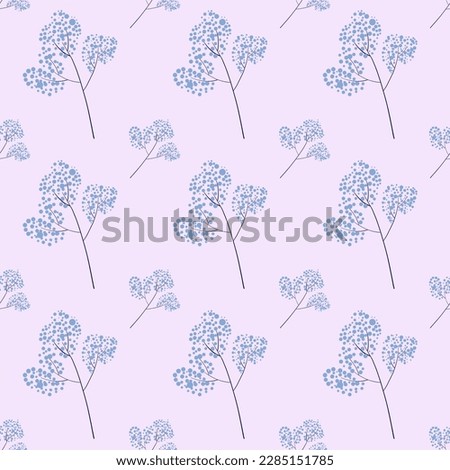 seamless floral pattern. Seamless pattern with blue colors. Vectors pattern with colors. Background with blue flowers. Minimalism background.