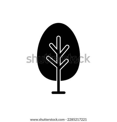 tree icon vector nature sign