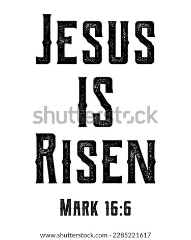 Jesus is Risen Christian Easter Design
