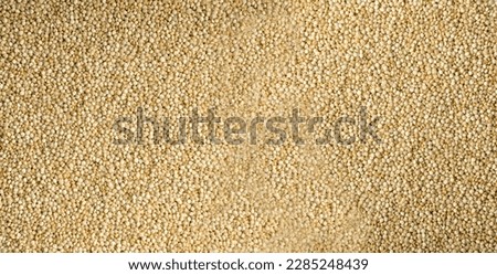 Quinoa Seeds Texture Background, Grains Pattern, Amaranthaceae Cereals Mockup, Gluten-Free Superfood Quinoa Seeds Banner with Copy Space