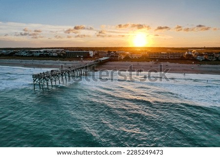 Sunset over Wrightsville Beach and the Intracoastal Waterway, North Carolina