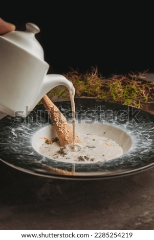 Soup photos. Food photography for restaurant menu. Vegan and vegeterian foods. Cream pictures