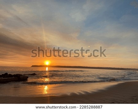 Coronado Beach San Diego California Sunset Royalty-Free Stock Photo #2285288887