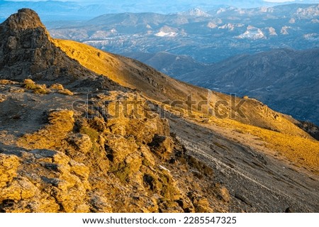 The Rocks of San Francisco in a sunny morning. Sierra Nevada mountain range, Spain.