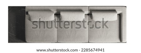Top view of sofa with cushions Royalty-Free Stock Photo #2285674941