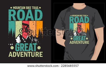 Mountain Bike Retro Vintage T-shirt Design