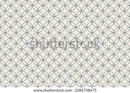 Japanese traditional SIPPO pattern background vector material,Line art for print,fabric,poster,wall paper	