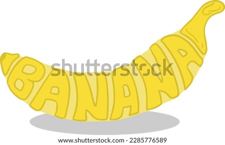 Banana fruit Vector image illustrations
