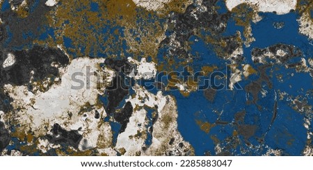 Blue Marble and gold abstract background vector. Marbling wallpaper design with natural luxury style swirls of marble and gold powder.