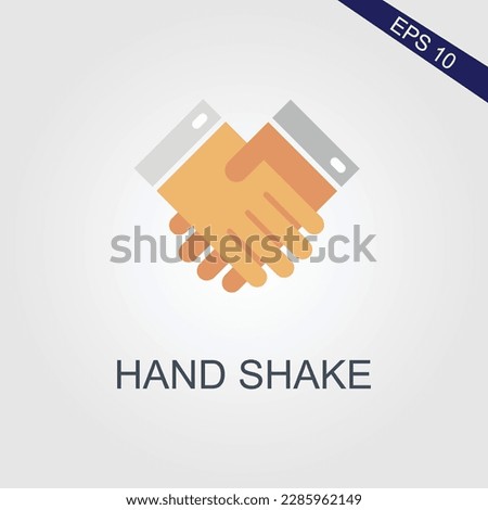 handshake businessman agreement. Vector illustration flat style. shaking hands. symbol of a successful transaction Royalty-Free Stock Photo #2285962149