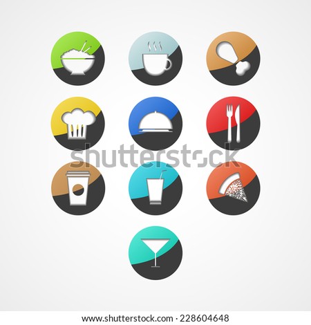 Food  web icon on white background