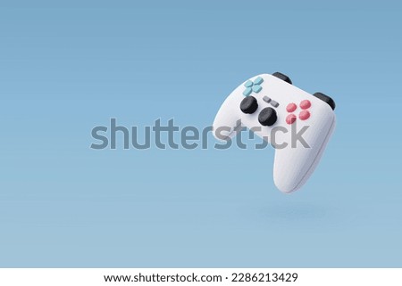 3d Vector Game stick, Game controllers, Video game console portable, Game concept. Eps 10 Vector Royalty-Free Stock Photo #2286213429