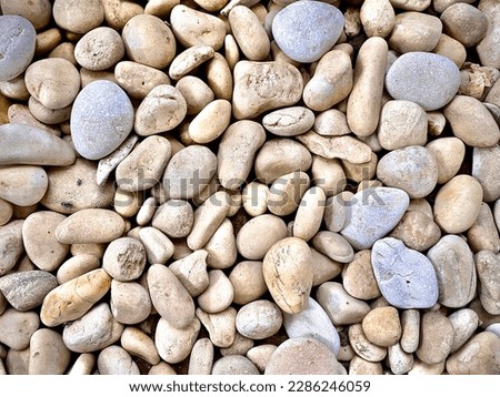 Pebble stones, small stones, yellow rocks