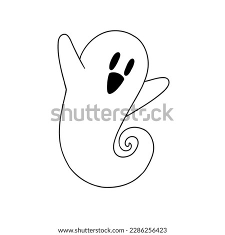 Cute Halloween Ghost Vector Drawings. Fun and friendly ghosts for the trick or treat holidays. 