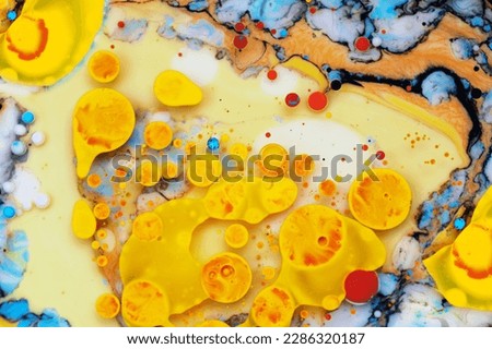Abstract colorful paint background, multicolored paint texture