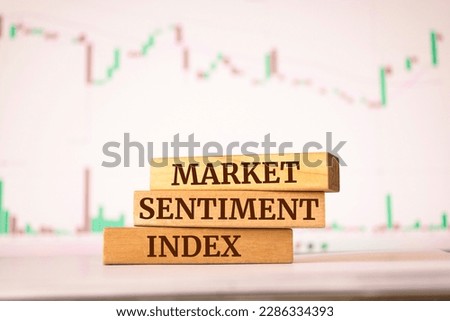 Wooden blocks with words 'Market Sentiment Index'. Business concept Royalty-Free Stock Photo #2286334393