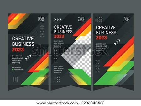 Social media business story collection template design