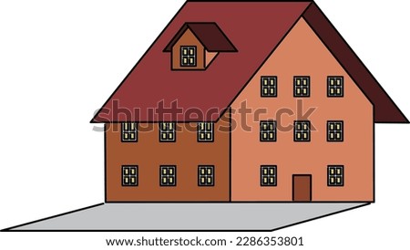 Clip art of house 2 Handwriting style