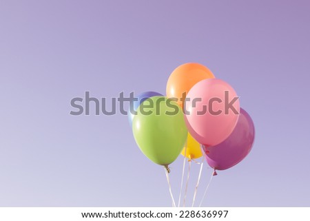 Color balloons background