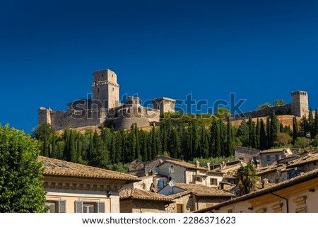 Castle of Assisi in Umbria, Italy Royalty-Free Stock Photo #2286371623