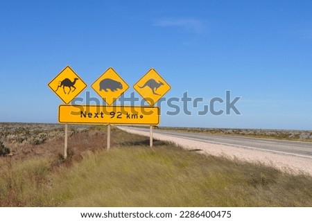 famous yellow animal crossing signs in australia
